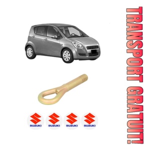 Cui carlig remorcare, tractare auto SUZUKI SPLASH (EX) din 2008-2011, Otel, Cri-Flo, 4 Stickere cu SUZUKI