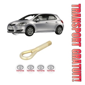 Cui carlig remorcare, tractare auto TOYOTA AURIS (_E15_) din 2006-2012, Otel, Cri-Flo, 4 Stickere cu TOYOTA