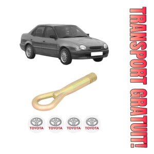 Cui carlig remorcare, tractare auto TOYOTA COROLLA (_E11_) din 1997-2001, Otel, Cri-Flo, 4 Stickere cu TOYOTA
