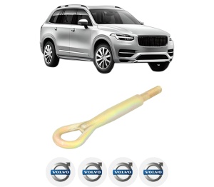 Cui carlig remorcare, tractare auto VOLVO XC90 II (256) din 2014-2022, Otel, Cri-Flo, 4 Stickere cu VOLVO - Img 2
