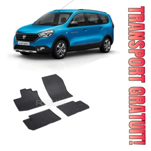 Dacia Lodgy, Combi, fabricat din 07.2012 - Prezent, set covorase auto dedicate, din cauciuc 100% Premium