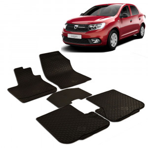 Dacia Logan (2012-2020)Set 5 covorase auto cauciuc Urban Line accesorii pentru autoturismul tau - masina v241008