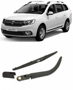 Dacia Logan MCV II Brat stergator pentru luneta spate cu lamela 370 mm, compatibil cu Dacia Logan MCV II Combi fabricat intre 2015-prezent, calitate extra accesorii pentru autoturismul tau - masina v93167