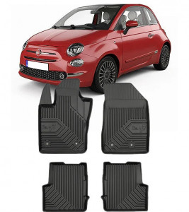 Fiat 500X Din 01.2015 - Prezent, Suv , Set Covorase Auto Tip Tavita Premium 3D, din cauciuc accesorii pentru autoturismul tau - masina v165397