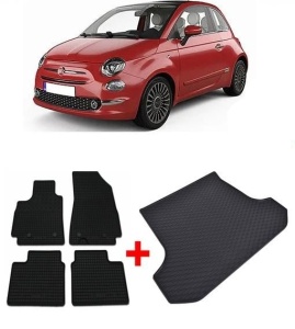 Fiat 500X Suv din 01.2015 - Prezent *2, Set Covorase + tavita portbagaj auto - Img 2