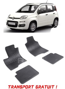 Fiat Panda III Hybrid, Hatchback, fabricat din 02.2020 - Prezent, set covorase auto dedicate, din cauciuc 100% Premium - Transport Gratuit accesorii pentru autoturismul tau - masina v39988