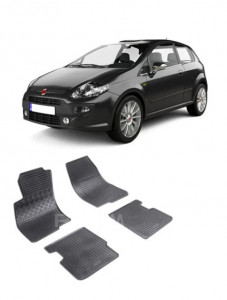 Fiat Punto EVo, Hatchback, fabricat din 2009 - 2012, set covorase auto dedicate, din cauciuc 100% Premium accesorii pentru autoturismul tau - masina v159812