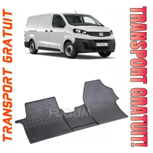 Fiat Scudo fabricat din 2022 - prezent, van, 3 locuri, set covorase auto dedicate, din cauciuc 100% Premium