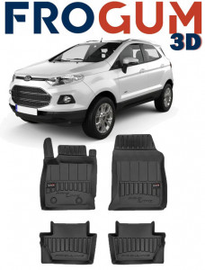 Ford Ecosport, Suv, Din 02.2018 - Prezent , Set Covorase Auto Tip Tavita Premium 3D, din cauciuc accesorii pentru autoturismul tau - masina v175572
