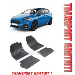 Ford Fiesta V, Hatchback, fabricat din 2002 - 09.2008, set covorase auto dedicate, din cauciuc 100% Premium - Transport Gratuit