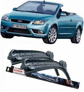 Ford Focus II Convertible Set 2 stergatoare parbriz Bosch Aerotwin 600/475mm compatibile cu Ford FOCUS II Convertible (2006-2010) (65 cm / 42.5 cm) accesorii pentru autoturismul tau - masina v116706