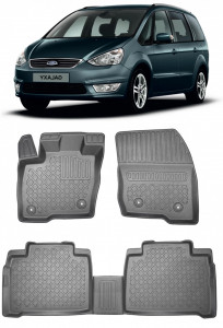 Ford Galaxy III, Van, Din 09.2015 - Prezent, Type Mk4 , Set Covorase Auto Tip Tavita Premium 3D, din cauciuc accesorii pentru autoturismul tau - masina v174877