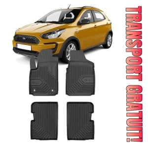 Ford Ka II Din 2009 - 08.2017, Hatchback , Set Covorase Auto Tip Tavita Premium 3D, din cauciuc
