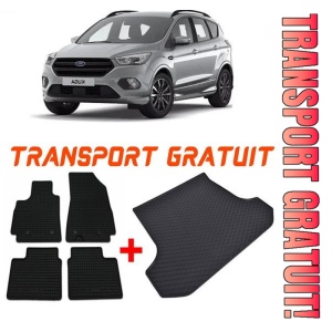 Ford Kuga II din 02.2013 - 2019 Suv *1 , Set Covorase + tavita portbagaj auto