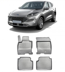 Ford Kuga Phev, Suv, Din 04.2020 - Prezent , Set Covorase Auto Tip Tavita Premium 3D, din cauciuc accesorii pentru autoturismul tau - masina v173511