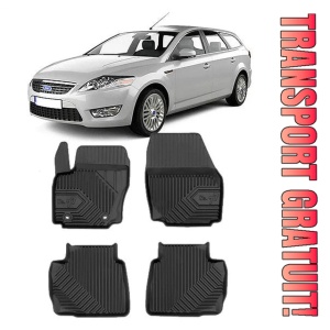 Ford Mondeo IV Din 09.2007 - 12.2014, Combi , Set Covorase Auto Tip Tavita Premium 3D, din cauciuc