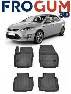 Ford Mondeo IV, Sedan, Din 09.2007 - 12.2014 , Set Covorase Auto Tip Tavita Premium 3D, din cauciuc accesorii pentru autoturismul tau - masina v175365