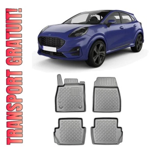 Ford Puma, Suv, Din 10.2019 - Prezent , Set Covorase Auto Tip Tavita Premium 3D, din cauciuc