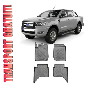 Ford Ranger, Pick-Up, Din 12.2015 - Prezent , Set Covorase Auto Tip Tavita Premium 3D, din cauciuc