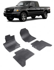 Ford Ranger, Pick-Up, fabricat din 2007 - 2011, set covorase auto dedicate, din cauciuc 100% Premium accesorii pentru autoturismul tau - masina v157525