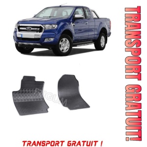 Ford Ranger, Pick-Up, fabricat din 2012 - 11.2015, 2 Locuri, set covorase auto dedicate, din cauciuc 100% Premium - Transport Gratuit