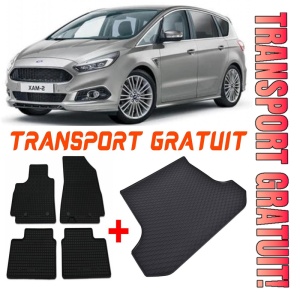 Ford S-Max Set Covorase + tavita portbagaj auto Ford S-Max II fabricatie 09.2015 - prezent, caroserie van, 5 locuri