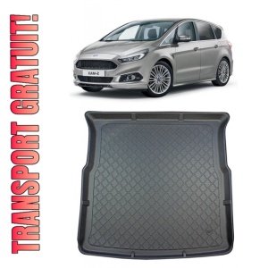 Ford S-Max Van din 2006-Prezent 7 Locuri (Al Treilea Rand Ridicat) - Portbagaj Mic *1 , Tavita Pentru Portbagaj Lux Premium Dedicata,
