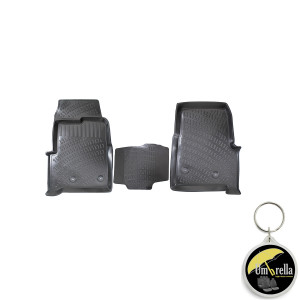 Ford Transit Custom 2012- Set 3 Covorase Auto (Fata) Cauciuc Tip tavita Premium Line 3D accesorii pentru autoturismul tau - masina v242076