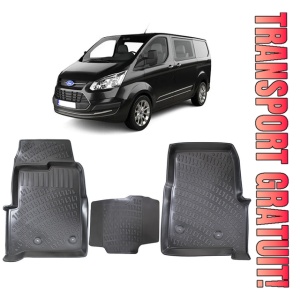 Ford Transit IV 2013-2019 Set 3 covorase auto din cauciuc tip tavita premium line 3D