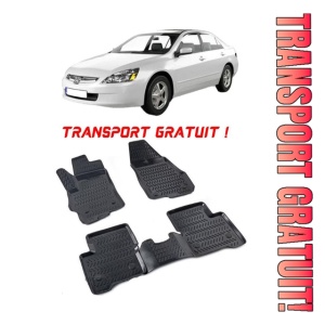 Honda ACCord VII 2002-2008 Set 4 covorase auto din cauciuc tip tavita premium line 3D - Transport Gratuit!