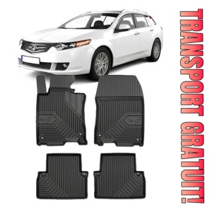 Honda ACCord VIII Din 09.2008 - 2015, Combi , Set Covorase Auto Tip Tavita Premium 3D, din cauciuc