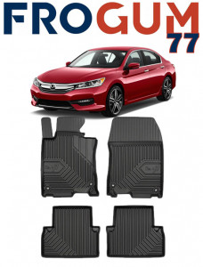 Honda ACCord VIII Din 09.2008 - 2015, Sedan , Set Covorase Auto Tip Tavita Premium 3D, din cauciuc accesorii pentru autoturismul tau - masina v165438