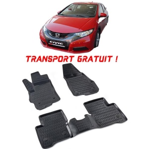 Honda Civic hatckback VIII 2005-2011 Set 4 covorase auto din cauciuc tip tavita premium line 3D - Transport Gratuit! accesorii pentru autoturismul tau - masina v49064