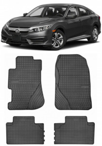 Honda CIVIc VII Din 2001 - 2005, Hatchback , Set Covorase Auto Premium accesorii pentru autoturismul tau - masina v152716