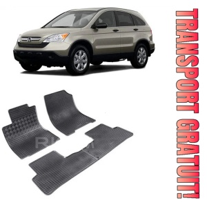 Honda Cr-V III, Suv, fabricat din 2007 - 09.2012, set covorase auto dedicate, din cauciuc 100% Premium