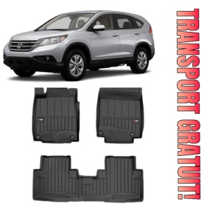 Honda Cr-V IV Din 10.2012 - 09.2018, Suv , Set Covorase Auto Tip Tavita Premium 3D, din cauciuc