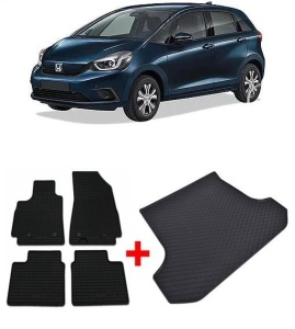 Honda Jazz IV Crosstar Hybrid E-Hev din 06.2020 - Prezent Hatchback *1 , Set Covorase + tavita portbagaj auto - Img 2