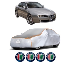 Husa Prelata Antigrindina Auto ALFA ROMEO 159 (939_) din 2005-2012, Protectie auto contra intemperiilor la grindina, Waterproof, 4x Stickere auto ALFA ROMEO - Img 2