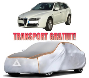Husa Prelata Antigrindina Auto ALFA ROMEO 159 Sportwagon (939_) din 2005-2012, Protectie auto contra intemperiilor la grindina, Waterproof, 4x Stickere auto ALFA ROMEO
