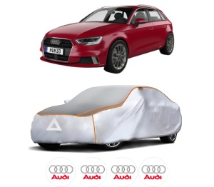 Husa Prelata Antigrindina Auto AUDI A3 Sportback (8YA, 8YF) din 2019-2022, Protectie auto contra intemperiilor la grindina, Waterproof, 4x Stickere auto AUDI - Img 2