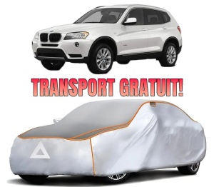 Husa Prelata Antigrindina Auto BMW Seria X3 (F25) din 2010-2017, Protectie auto contra intemperiilor la grindina, Waterproof, 4x Stickere auto BMW