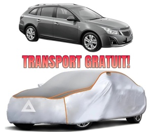 Husa Prelata Antigrindina Auto CHEVROLET CRUZE Station Wagon (J308) din 2012-2015, Protectie auto contra intemperiilor la grindina, Waterproof, 4x Stickere auto CHEVROLET