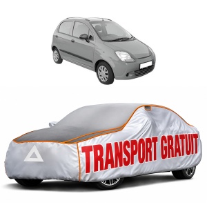 Husa Prelata Antigrindina Auto CHEVROLET SPARK din 2005-2010, Protectie auto contra intemperiilor la grindina, Waterproof, 4x Stickere auto CHEVROLET
