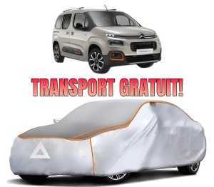 Husa Prelata Antigrindina Auto CITROEN BERLINGO (ER_, EC_) din 2018-2021, Protectie auto contra intemperiilor la grindina, Waterproof, 4x Stickere auto CITROEN