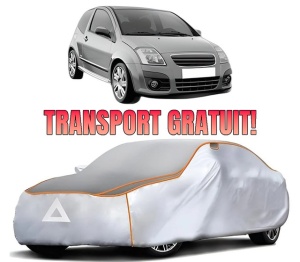 Husa Prelata Antigrindina Auto CITROEN C2 (JM_) din 2003-2012, Protectie auto contra intemperiilor la grindina, Waterproof, 4x Stickere auto CITROEN