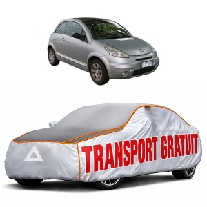 Husa Prelata Antigrindina Auto CITROEN C3 Pluriel (HB_) din 2003-2004, Protectie auto contra intemperiilor la grindina, Waterproof, 4x Stickere auto CITROEN