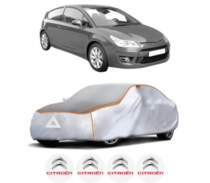 Husa Prelata Antigrindina Auto CITROEN C4 Coupe (LA_) din 2004-2011, Protectie auto contra intemperiilor la grindina, Waterproof, 4x Stickere auto CITROEN - Img 2