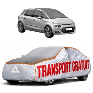 Husa Prelata Antigrindina Auto CITROEN C4 GRAND PICASSO II (DA_, DE_) din 2013-2018, Protectie auto contra intemperiilor la grindina, Waterproof, 4x Stickere auto CITROEN