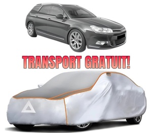 Husa Prelata Antigrindina Auto CITROEN C5 III Break (RW_) din 2008-2017, Protectie auto contra intemperiilor la grindina, Waterproof, 4x Stickere auto CITROEN
