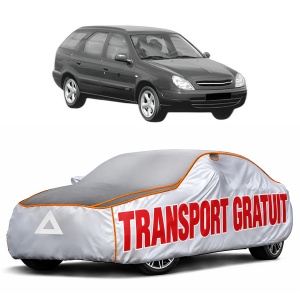 Husa Prelata Antigrindina Auto CITROEN XSARA Break (N2) din 1997-2005, Protectie auto contra intemperiilor la grindina, Waterproof, 4x Stickere auto CITROEN